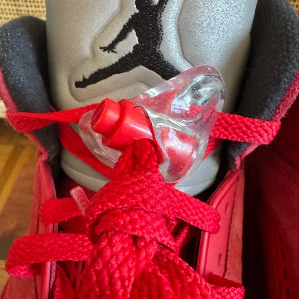 5’s Jordan Red Suede Men’s 13 - Picture 5 of 15